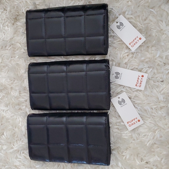 Poppy Grey Fremont Large Bifold Wallet Black - Picture 7 of 7